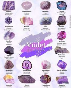 Types Of Rocks, Different Types Of Rocks, Spiritual Lifestyle, Purple Gemstones, Magic Items