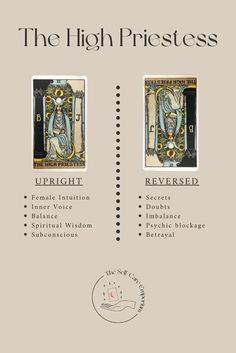 the high priestess's prayer card with two images of jesus and mary magdalene