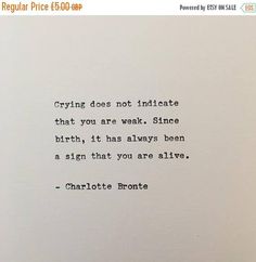 20% OFF ALL QUOTES Charlotte Bronte quote hand typed on Antique Typewriter, Quote Unquote, Little Things Quotes, Charlotte Bronte, Personal Quotes, Magic Words, All Quotes, Life Lesson Quotes