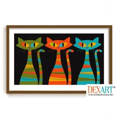 ★FREE PRINT OFFER★  Get THREE prints for the price of TWO! Use coupon promo code ONEFREEPRINT when you purchase 3 or more prints. ► FRAME NOT INCLUDED Add a touch of style and color to your decor with this classic mid-century modern Tabby cat poster. This print has a white border around it.  THIS IS FOR THE PRINT ONLY. 11x17 FRAME NOT INCLUDED. * Printed on heavy 80 lb. weight paper. Your print will be shipped in a rigid mailing tube. * Our prints are printed on a top commercial-grade printer an Mid Century Cat, Custom Cat Portrait, Black Cat Print, Mid Century Wall Art, Mid Century Modern Wall Art, Art Mid Century, Black Cat Art, Cat Quilt, Cat Art Print