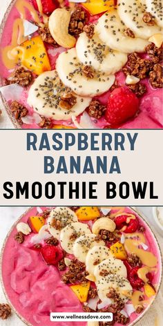 Easy Raspberry Banana Smoothie Bowl – Treat yourself to this vibrant and nourishing smoothie bowl! It’s creamy, packed with healthy ingredients, and topped with fresh fruit for an effortless breakfast or snack option.