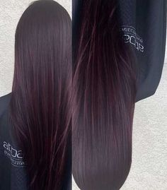 Purple Tinted Hair, Pelo Color Borgoña, Dark Brunette Hair, Gold Ideas, Hair Tint, Burgundy Hair, Hair Color And Cut