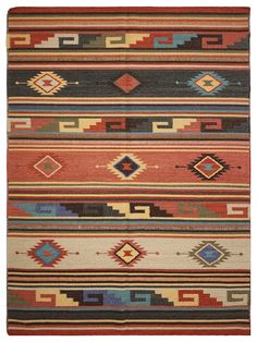 Artisan Kim 710 Red Kilim Woven Rug Southwest Aesthetic, Native American Rug, Adventurous Design, Kilim Design, Wool Design, Kilim Beige, Kilim Pattern, Native American Design, Rug Texture