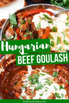 this hungarian beef goulash is an easy and delicious meal