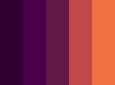 an orange and purple color scheme with vertical stripes in the center, on top of each other