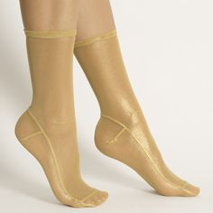 Gold Socks, Net Socks, Sock Leggings, Ankle High Socks, Knee High Stockings, Nylon Socks, Mesh Socks, Lace Socks, Mode Casual