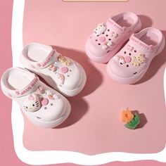 This price is for a pair of shoes only, others are not included.  Hello Kitty-inspired Kawaii summer EVA clogs, all with the comfort of the classic clog you know and love.   	 		 			Size 			35-36 			37-38 			39-40 		 		 			Foot Length 			22.5-23 			23.5-24 			24.5-25 		 		 			Heel 			5 			5 			5 Trendy Non-slip Closed Toe Clogs, White Casual Eva Clogs, Cute Slip-on Summer Clogs, Cute Summer Slip-on Clogs, White Eva Clogs With Round Toe, Cute Spring Closed Toe Clogs, Cute Closed Toe Clogs For Spring, Cute Summer Clogs With Round Toe, Cute Non-slip Clogs For Spring