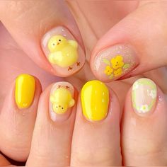 Chicken Nails Designs, Nail Art Designs Cute, Cute Pink Nails, Nail Idea, Nail Swag, Nails Inspo, Swag Nails, Simple Nails