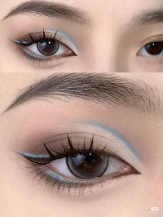 Membentuk Alis, Makeup Tip, Doll Eye Makeup, Korean Eye Makeup, Makeup Tutorial Eyeliner, 얼굴 그리기, Ethereal Makeup