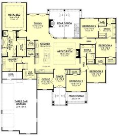 the first floor plan for this house