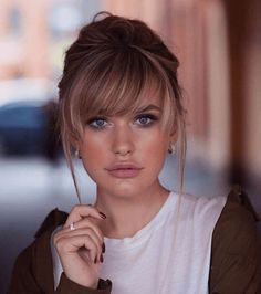 Bang Hairstyles, Bangs With Medium Hair, Trendy Hairstyle, Fringe Hairstyles, Long Hair With Bangs, Jairzinho, Haircuts With Bangs