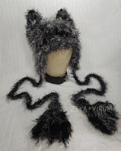 a wig and hat made out of fake fur