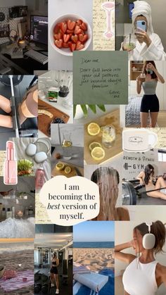 Workout Aesthetic Motivation, Healthy Lifestyle Aesthetic, Wallpaper Vision Board, Vision Board Collage, Aesthetic Motivation, Fitness Vision Board, 2024 Goals, Dream Vision Board