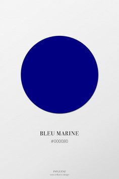 a blue circle with the words bleu marine on it