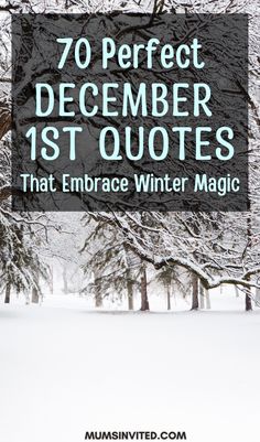 the words 70 perfect december 1st quotes that embrace winter magic