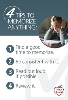 the four tips to memo your memory and how to use it in order to help them