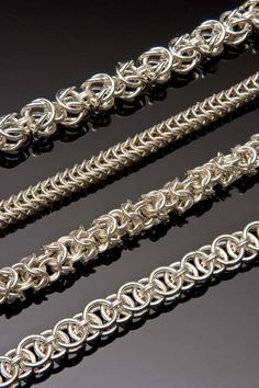 Chainmaille Tutorial Free Chain Mail, Byzantine Chainmaille Tutorial, Chain Maille Jewelry Weave Got Maille, Silver Chainmail Bracelet With Chain Link, Adjustable Chainmail Chain Bracelet, Jewelry Knowledge, Diy Jewelry Rings