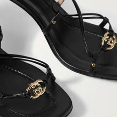 Brand New With Tags And Box Gucci Black Square Toe Heels, Gucci Luxury Square Toe Heels, Gucci Chic Low Heel Heels, Chic Gucci Low Heel Heels, Black Chic Gucci Sandals, Chic Black Gucci Sandals, Gucci Heels, Shoes Gucci, Gucci Shoes