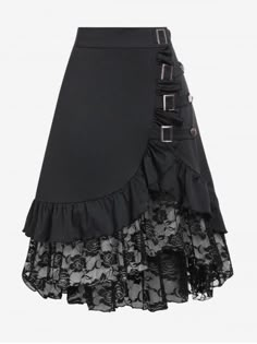 Plus Size Clothing | Women's Trendy and Fashion Plus Size On Sale Size:14 - 26 Festival Sets, Bad Angel, Rok Midi, Halloween Steampunk, Goth Skirt, Floral Lace Skirt, Steampunk Skirt, Gothic Skirt, Elastic Skirt