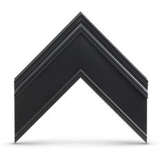 the corner of a black frame on a white background