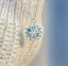 Snowflake Necklace, Magical Jewelry, Fantasy Jewelry