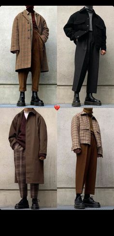 Men's Academia Fashion, Color Palette Outfit Men, Rock Men Outfit, Dark Academia Aesthetic Male, Brown Outfits Aesthetic, Dark Academia Outfits Men, Ravenclaw Outfit, 70s Inspired Outfits, Dark Academia Outfits