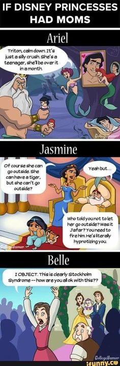 the differences between princesses and their parents