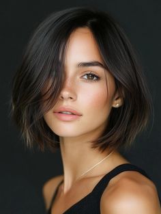 Chic Bob Haircuts for Fine Hair: Volume and Style Short Bob No Layers, Bob Textured Haircut, Bob For Fine Straight Hair, Short Brunette Hair Bob, Extra Short Bob, Styling Short Bob, Low Maintenance Bob, 2025 Haircut, Bob Fine Hair