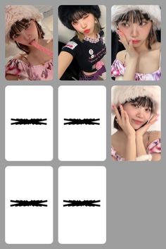 Le Sserafim Photocards Printable, Le Sserafim Photocard Template, Making Photocards, Kpop Photocards Printable, Lesserafim Photocard, Chaewon Photocard, Photo Cards Diy, Pola Kotak