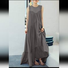 Gracila Tiered Maxi Dress Nwt Lightweight Boho Style Maxi Dress Has Slip Like Liner Sukienki Maksi, Robes Vintage, 여름 스타일, Salwar Kamiz, Stil Boho, Maxi Robes, Ținută Casual, Maxi Dress Online, Vintage Maxi Dress