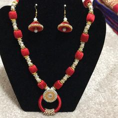 It Is Brand New And Very Lightweight Silk Thread Jewelry Set. Silk Thread Jewelry, Thread Jewellery, Silk Thread, Jewelry Set, Womens Jewelry Necklace, Thread, Jewelry Necklaces, Women Jewelry, Womens Sizes