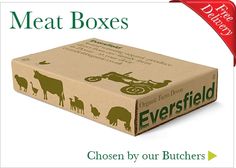 an open box for organic farm products on a white background