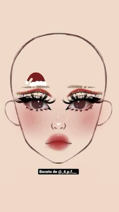 Graphic Makeup Looks, Makeup Ideas Drawing, Makeup Emoji, Dry Skin In Winter, Holiday Makeup Ideas, Christmas Makeup Simple, Skincare Routine For Dry Skin, Winter Skincare Routine