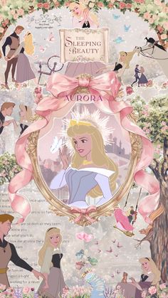 the sleeping beauty poster from disney's animated movie