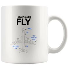 PRICES MAY VARY. ULTIMATE GIFT MUG THAT STANDS OUT FROM THE REST: Looking for a funny graduation item to your family or friend who is a future pilot, aircraft mechanic, or aerospace engineer? Then this mug is for you! Celebrate the new pilot in the family, or give a present to your favorite aircraft pilot with this funny and humorous How Planes Fly Coffee Mug. PREMIUM CERAMIC COFFEE MUG: This high-quality 11oz ceramic white mug has a premium hard coat that provides crisp and vibrant color reprod Flight Attendant Graduation, Air Magic, Aircraft Mechanic, Aircraft Mechanics, Aerospace Engineering, Graduation Funny, Pilot Gifts, Novelty Mugs, Quirky Gifts