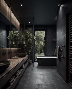 a bathroom with a large bathtub next to a sink