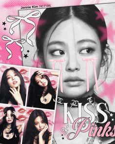 by kissofpinks Blackpink Magazine Cover, Magazine Inspo Layout Design, Magazine Theme Ideas, Coquette Graphic Design, Edit Inspo Kpop, Blackpink Edit Photo, Kpop Magazine Edit, Jennie Poster, Coquette Edit