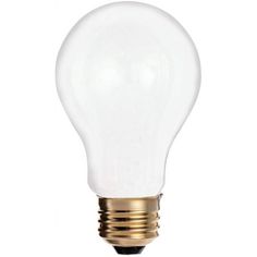 a light bulb on a white background