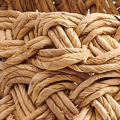 a close up view of a rope that looks like it is woven into something else