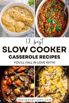 You’re in for a treat with these slow cooker casserole recipes! They’re here to save the day as you can whip them up in no time and then simply let the slow cooker work its magic. Slow Cooker Casserole Recipes, Super Easy Slow Cooker Recipes, Crockpot Dinners Healthy, Easy Crockpot Recipes Healthy, Paleo Crockpot Recipes, Slow Cooker Broccoli, Slow Cooker Pasta Recipes, Vegan Crockpot Recipes, Slow Cooker Sweet Potatoes