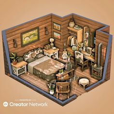 Western Rustic Bedroom, Interior Minecraft, Sims 4 Cas Mods, Sims 4 Family, Sims 4 Bedroom, Sims 4 House Plans, Sims 4 House Building, Cute Minecraft Houses, Western Rustic