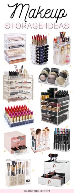 an image of makeup storage ideas