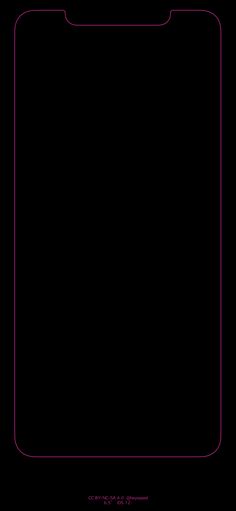 a black square with pink lines in the middle on a black background that appears to be rectangleed