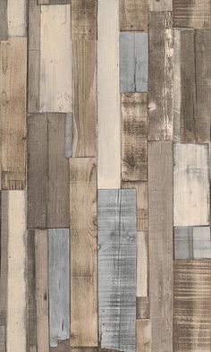 wood paneled wallpaper with different colors and patterns on the surface, including greys,