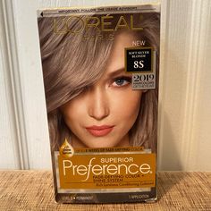 L’oreal Paris Superior Preference Hair Color, 8s Soft Silver Blonde. New Without Tags! Box Hair Dye, Beard Serum, Mini Hair Straightener, Diy Hair Dye, Hair Paste, Long Hair Beard, Hair Regrowth Treatments, Medium Hair Color, Hair Brush Straightener