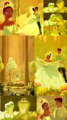 the princess and the frog from disney's animated movie