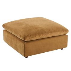 the footstool is made out of sued