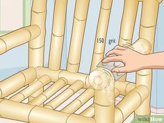 How To Paint Bamboo Furniture, Painting Bamboo Furniture, Paint Bamboo Furniture, Paint Bamboo, Paint Wicker, Bamboo Projects