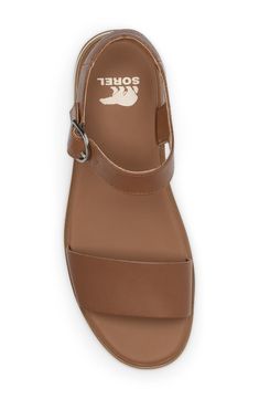 A chunky platform elevates a retro-cool sandal secured with an adjustable strap at the ankle. 2 1/4" heel, 2" platform; 1/4" slope (size 8.5) Cushioned footbed Leather upper/synthetic lining/rubber sole Imported Retro Ankle Strap Sandals With Buckle Closure, Chunky Platform, Platform Sandals, Ankle Strap, Rubber Sole, Chalk, Womens Sandals, Adjustable Straps, Leather Upper