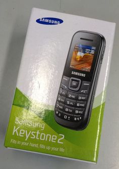 the samsung keytone 2 is in its original box, and it's still sealed